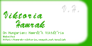 viktoria hamrak business card